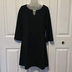 Sharagano sz 6 Heavy Knit Black Dress GUC BSC